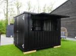 XL zerlegbarer Barbehälter 3 x 2 Meter Schwarz RAL 9005 – Bild 4