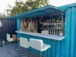 Zerlegbarer Barcontainer 8×2 Meter Schwarz RAL 9005 – Bild 4