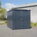 Container 3 x 2 Meter Doppeltür an der kurzen Seite Anthrazit RAL 7016 – Bild 2