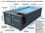 20-Fuß-Container-Schwimmbecken (6 x 2,4 Meter) – Bild 2