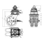 Lenkrollen für Container-Räder, Ø 252 mm – 4er-Set – Bild 6